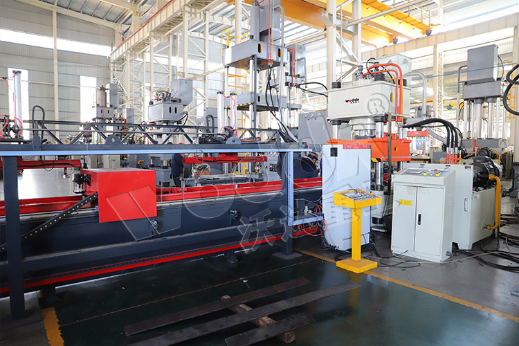 400吨锚杆托盘自动化生产线车间试机 400吨锚杆托盘自动化生产线车间试机